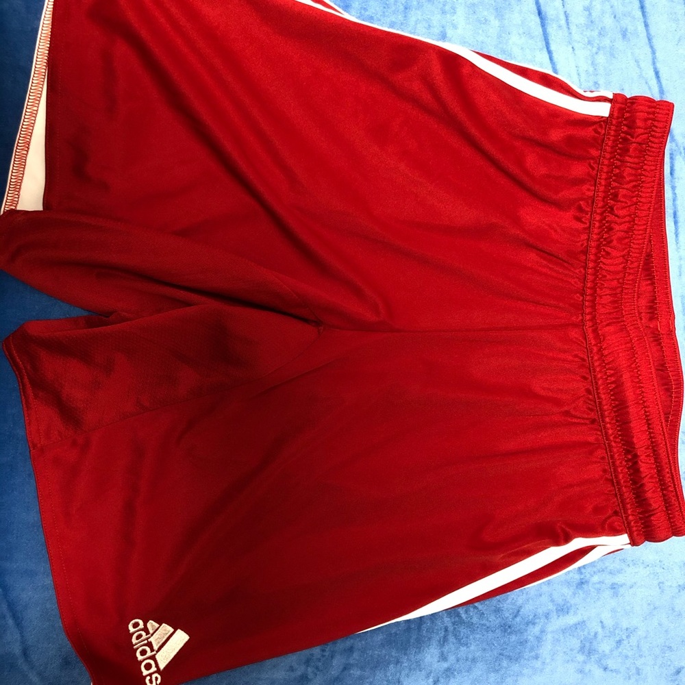 Adidas long soccer shorts